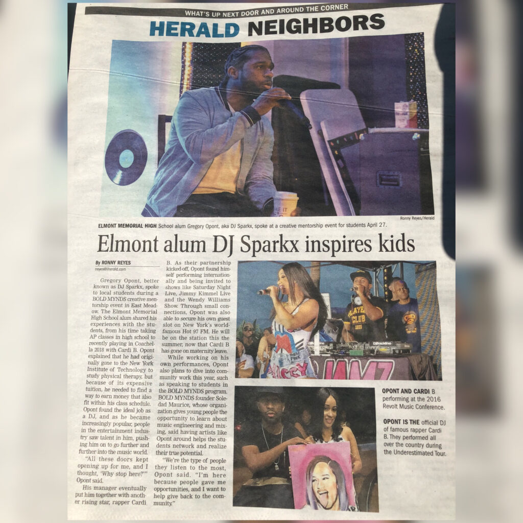 Dj Sparkx Herald Newspaper